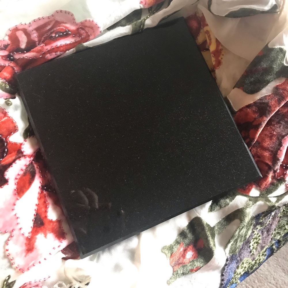 Shimmer Black HEAVY Marble vase holder base Glossy